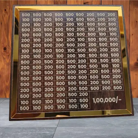 Premium Wooden ₹1,00,000 Savings Money Bank Box