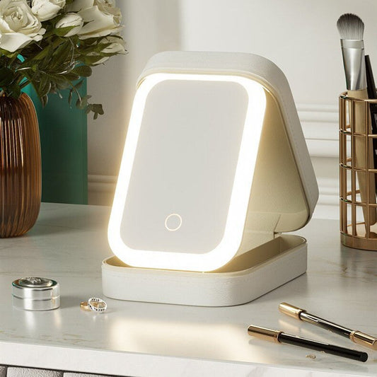 Nexonicz Portable LED Makeup Mirror Box & Storage Combo